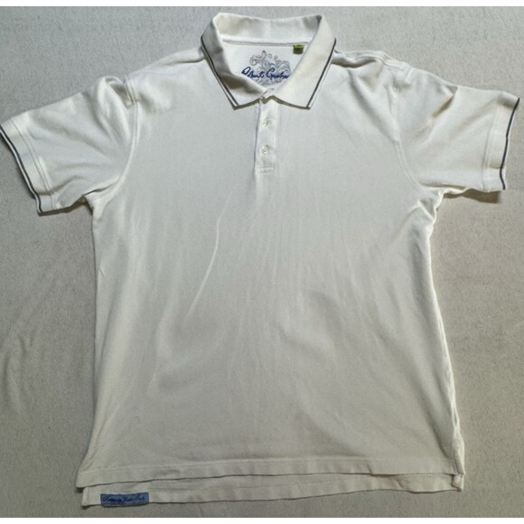 Robert Graham Polo Shirt Mens XL White Classic Fit Knowledge Wisdom Truth - Picture 1 of 8